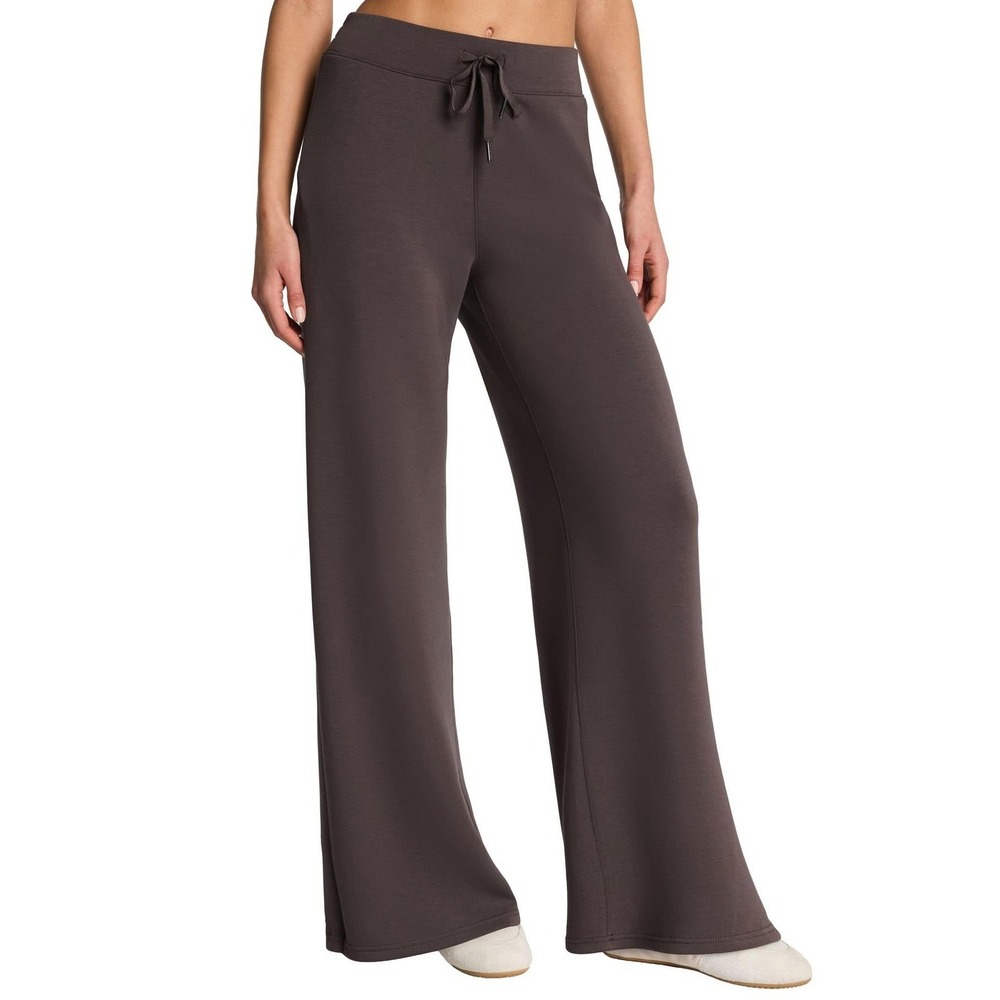 Spanx AirEssentials Wide Leg Pants S Brown Loungewear Athleisure Sweatpants